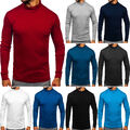 Pullover Sweatshirt Sweater Rollkragen Unifarben Men Casual Herren BOLF Classic