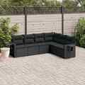 Gartenmöbel Sofa Garten Garnitur Lounge Sitzgruppe mit Kissen Poly Rattan vidaXL