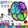 1-30m Stripe RGB LED 5050 Leiste Streifen Band Leuchte Lichterkette 230V Leuchte