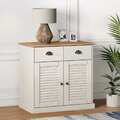 Sideboard Schubladen Kommode Highboard Anrichte Schrank Massivholz Kiefer vidaXL