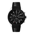 HUGO BOSS HERRENUHR VELOCITY HB1513716 SCHWARZES GUMMI – GARANTIE – UVP...