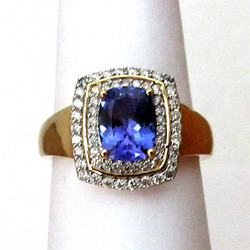 Harry Ivens Ring mit Tansanit AAAA GG 585 56 Brillanten