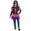 Skelett Kostüm Halloween Knochen Horror Karneval Fasching Kinder Mädchen Outfit