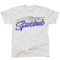  SPORTBOOT OUTLINE mit SCHRIFTZUG Siviwonder Motorboot Boot Geschenk T-Shirt