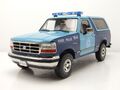 Ford Bronco XLT 1996 Massachusetts State Police blau Modellauto 1:18 Greenlight 