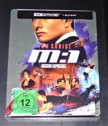 MISSION: IMPOSSIBLE 1 TOM CRUISE 4K HD BLU RAY +BLU RAY LIMITIERTE STEELBOOK NEU