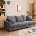 3-Sitzer Sofa Couch mit Kissen Und Armlehnen Modern Loungesofa Loveseat 220cm