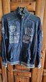 Herren - Jacke  - Strick- blau - Camp David- Gr. L