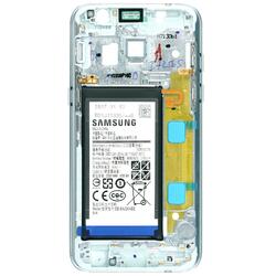 Samsung Galaxy A3 2017 SM-A320F Mittel Gehäuse Akku Rahmen Tasten blau