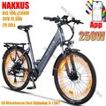 NAKXUS E-bike Elektrofahrrad 250W 26" Pedelec FatBike 12,5Ah für Damen/Herren DE