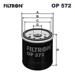 Ölfilter Filtron Op572 für Toyota Camry Liftback Schrägheck 83-86