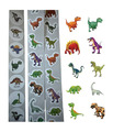 50 Dino Sticker Dinosaurier Aufkleber Basteln Kindergeburtstag mini Dinos