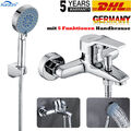 Badewannenarmatur Duschset Wasserhahn Badewanne Wasserfall mit 5Funktione Brasue