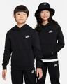 Nike Felpa Junior Sportswear Club Fleece Hoodie - 010 (Nero/Bianco)