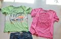 2 T-Shirts Pink Und Grün Gr.146/152