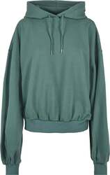 Urban Classics Kapuzenpullover Damen Ladies Organic Oversized Terry Hoody petrol