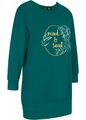 Sweatshirt mit 3/4 Ärmeln Gr. 36/38 Tiefgrün Damen Sweat-Shirt Pullover Neu*