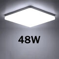 48W LED Deckenlampe Kaltweiß Deckenleuchte Eckig Wohnzimmer Schlafzimmer Lampe