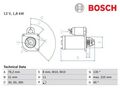 Starter BOSCH 0986022581 für BMW 3er 3er Touring 5er