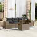 Gartenmöbel Sofa Garnitur Sitzgruppe Lounge 5-tlg. Schwarz Poly Rattan vidaXL