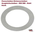 10 x Passscheiben Distanzsche Ausgleichscheiben DIN 988 - Stahl blank