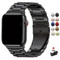 Edelstahl Metall Armband für Apple Watch Ultra 2 Series 10 9 8 7 6 5 4 3 46-49mm