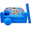 Kindersofa 3in1 Spielsofa Faltbares Sofabett Schlafsofa Baby Couch mit Sitzkisse