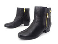 CAPRICE Stiefeletten Stiefel Boots Damen Schuhe Leder Schwarz Gr. 40 - 6,5 H