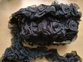 5 Meter Organza Schwarz Rosen Spitzenband Spitze  Elastisch 5-6 cm Breit