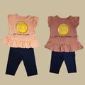 Babykleidung Sonne T-Shirt/Leggings 2er Set Mädchen 100% Baumwolle 68/74/80/86