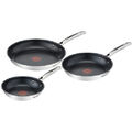 Tefal DUETTO+ 3er Pfannenset Bratpfannen 20/24/28cm Thermo-Sport alle Herdarten