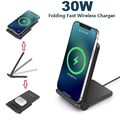 30W Wireless Charger Induktionsladegerät Ladestation Für Apple iPhone Samsung