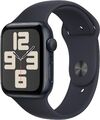 Apple Watch SE 2 (2022) [GPS, inkl. Sportarmband S/M mitternacht] 44mm Alumini S