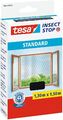 tesa Fliegengitter STANDARD für Fenster 1,50 m x 1,30 m anthrazit