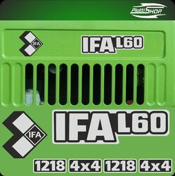 GDR IFA L60 Aufkleber 1218 Autoaufkleber LKW DDR W50 4x4 Set IFA Aufkleber L60