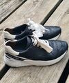 Paul Green Sneaker Schwarz Glattleder Gr. 5,5