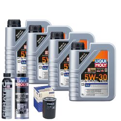 Motoröl 5W30 LIQUI MOLY 4L+MAHLE Ölfilter +Spülung +Cera Tec