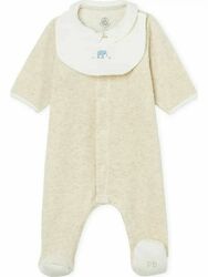 Nicki Einteiler Gr.46 Petit Bateau NEU Latz beige strampler baby frühchen reborn