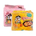 Samyang Buldak Hot Chicken Flavor Ramen Nudelbox 5x Carbonara & 5x Cheese Käse