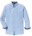 Oxford Langarm-Hemd Gr. M/L/XL/XXL/3XL/4XL Hellblau Regular Fit Herren Hemd Neu