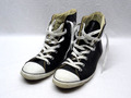 Converse Chuck Taylor All Star Schuhe Leather High -  Größe 7 - Schwarz Leder