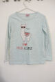 Süßes  Mädchen-Langarmshirt~Kiki&KOKO Gr. 104~mintgrün it Lama-Motov