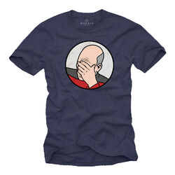 Captain Picard Epic Star Fail T-Shirt Herren Trek Meme Das Wars Enterprise Nerd