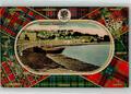 39630170 - Campbeltown Hafen Dalintober Schottische Clans Fahnen Schottland