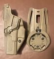 Radar 1957 G17 Holster mit S Gürtelschlaufe | Linkshändig hellbraun