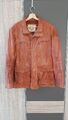 Milestone Herren Lederjacke Gr. 50  Farbe Orange-Braun weiches Leder