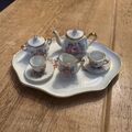 Seve Limoges Frankreich Vintage Miniatur Porzellan Teeservice