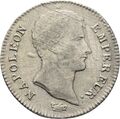 Frankreich 1 Franc Napoleon 1804 Silber 4,8 g Original Münze #LEZ18