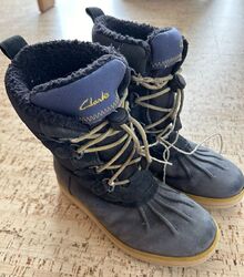 Clarks Winterstiefel UP Jungen Gr.32 (33) GTX goretex blau