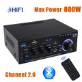 800W bluetooth Mini Verstärker HiFi Power Audio Stereo Bass USB MP3 FM Auto 12V